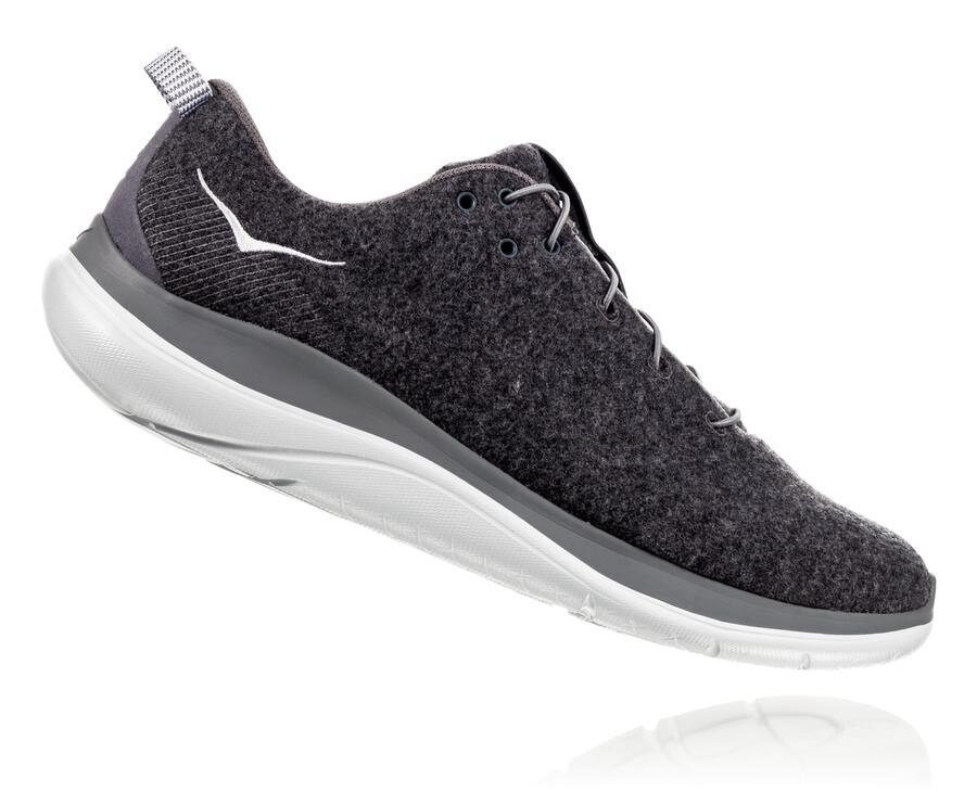 Tenis Hoka One One Hombre Grises - Hupana Flow Wool - EBMH03479